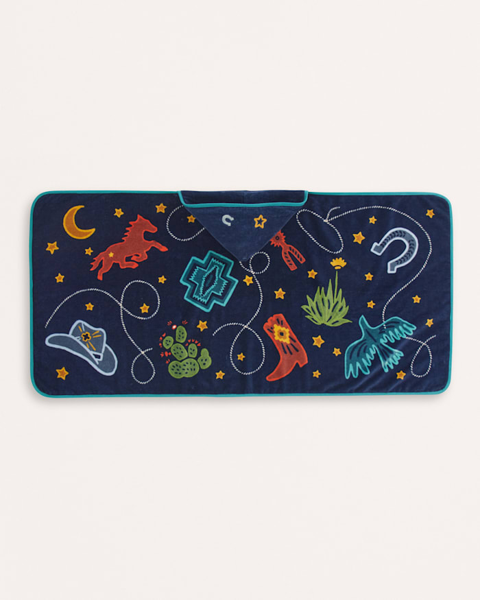 COSMIC RODEO HOODED BABY TOWEL